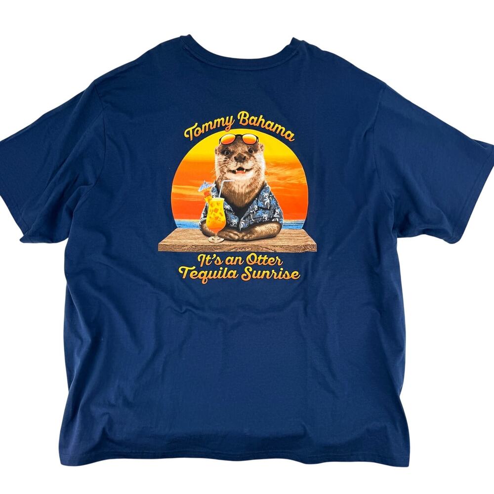 Tommy Bahama Otter Tequila Sunrise T Shirt Mens Size 3XLB Blue